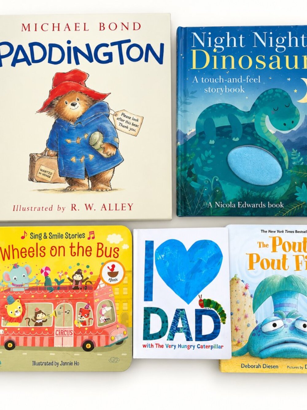Kids Children’s Book Bundle Lot 5 Paddington Pout-Pout Fish Eric Carle